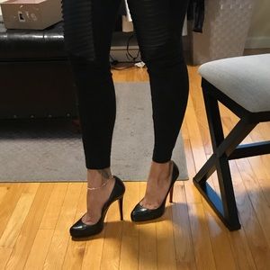 Christian Louboutin 38 Rolando 120 Black Leather✨
